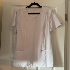 Cherokee infinity scrub top, white size medium